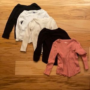 5 2T layering long sleeve basic tops
